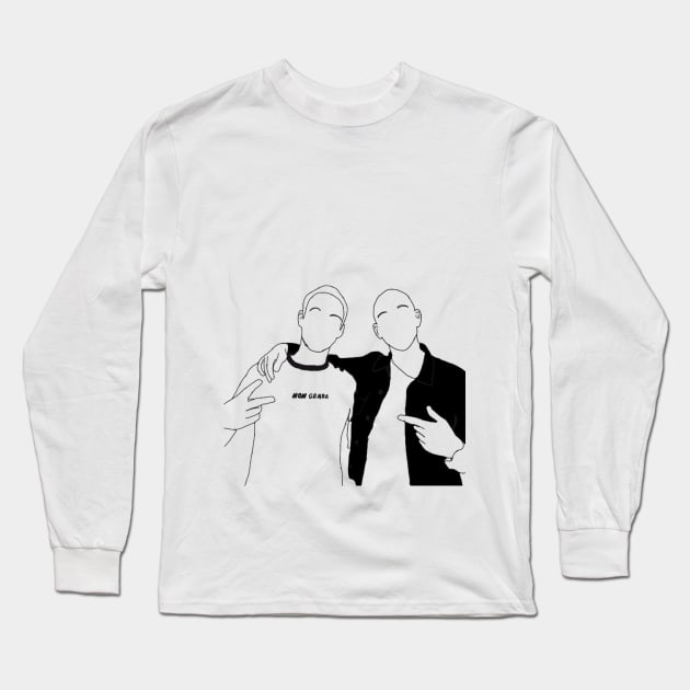 Tim And Devin Long Sleeve T-Shirt by SabineHoppakee